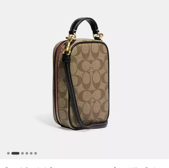 Disney X Coach Eva Phone Crossbody In Signature Canvas with Patches - Picture 2 of 5